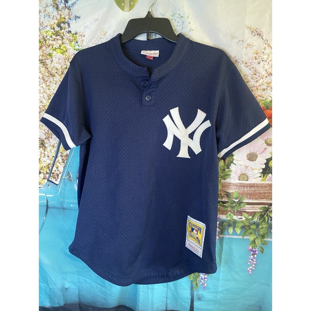 NY Yankees Batting Practice Jersey 1995 Don Mattingly Mens Mitchell Ness Size 30